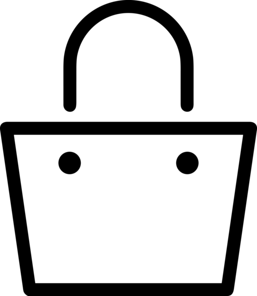 E-Ticaret, Perakende Uygulaması, Çevrimiçi Mağaza ve UI Tasarım Kullanımı için Alışveriş Simgesi Simgesi PNG Resmi