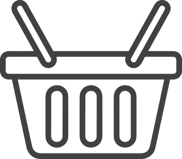 E-Ticaret, Perakende Uygulaması, Çevrimiçi Mağaza ve UI Tasarım Kullanımı için Alışveriş Simgesi Simgesi PNG Resmi