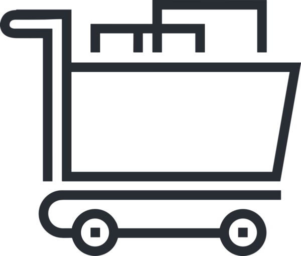 E-Ticaret, Perakende Uygulaması, Çevrimiçi Mağaza ve UI Tasarım Kullanımı için Alışveriş Simgesi Simgesi PNG Resmi