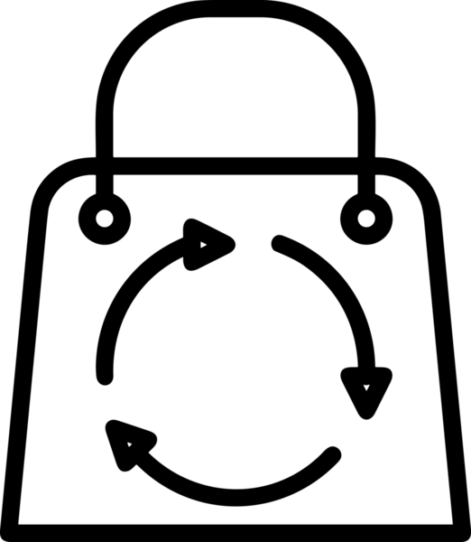 E-Ticaret, Perakende Uygulaması, Çevrimiçi Mağaza ve UI Tasarım Kullanımı için Alışveriş Simgesi Simgesi PNG Resmi