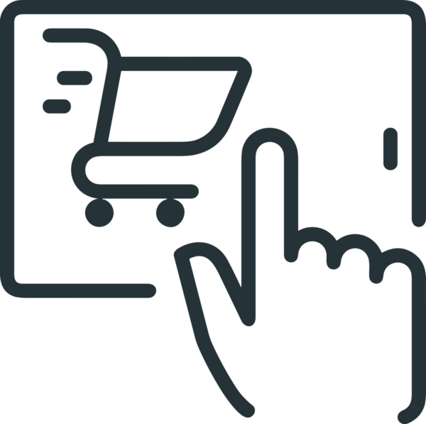 E-Ticaret, Perakende Uygulaması, Çevrimiçi Mağaza ve UI Tasarım Kullanımı için Alışveriş Simgesi Simgesi PNG Resmi