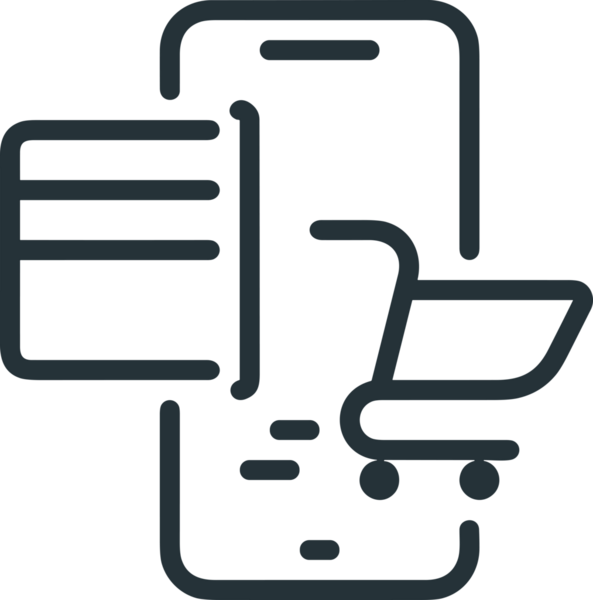 E-Ticaret, Perakende Uygulaması, Çevrimiçi Mağaza ve UI Tasarım Kullanımı için Alışveriş Simgesi Simgesi PNG Resmi