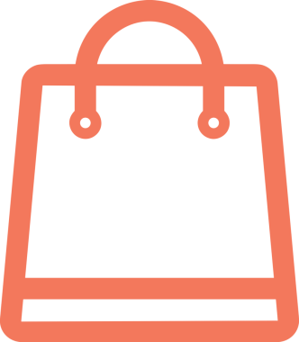 E-Ticaret, Perakende Uygulaması, Çevrimiçi Mağaza ve UI Tasarım Kullanımı için Alışveriş Simgesi Simgesi PNG Resmi