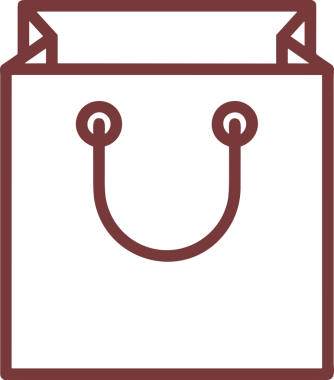 E-Ticaret, Perakende Uygulaması, Çevrimiçi Mağaza ve UI Tasarım Kullanımı için Alışveriş Simgesi Simgesi PNG Resmi