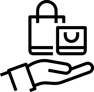E-Ticaret, Perakende Uygulaması, Çevrimiçi Mağaza ve UI Tasarım Kullanımı için Alışveriş Simgesi Simgesi PNG Resmi