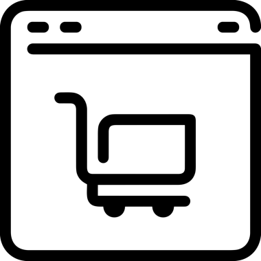 E-Ticaret, Perakende Uygulaması, Çevrimiçi Mağaza ve UI Tasarım Kullanımı için Alışveriş Simgesi Simgesi PNG Resmi