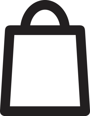 E-Ticaret, Perakende Uygulaması, Çevrimiçi Mağaza ve UI Tasarım Kullanımı için Alışveriş Simgesi Simgesi PNG Resmi