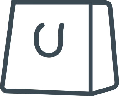 E-Ticaret, Perakende Uygulaması, Çevrimiçi Mağaza ve UI Tasarım Kullanımı için Alışveriş Simgesi Simgesi PNG Resmi