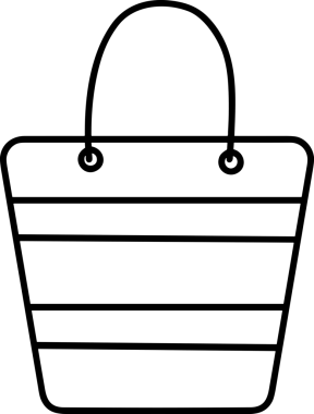 E-Ticaret, Perakende Uygulaması, Çevrimiçi Mağaza ve UI Tasarım Kullanımı için Alışveriş Simgesi Simgesi PNG Resmi