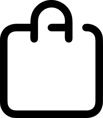 E-Ticaret, Perakende Uygulaması, Çevrimiçi Mağaza ve UI Tasarım Kullanımı için Alışveriş Simgesi Simgesi PNG Resmi