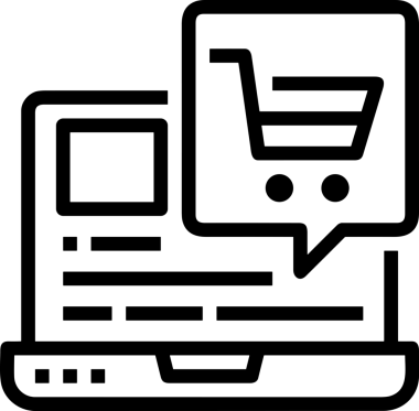 E-Ticaret, Perakende Uygulaması, Çevrimiçi Mağaza ve UI Tasarım Kullanımı için Alışveriş Simgesi Simgesi PNG Resmi