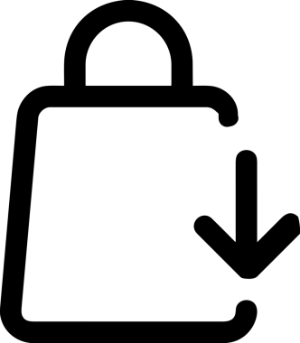 E-Ticaret, Perakende Uygulaması, Çevrimiçi Mağaza ve UI Tasarım Kullanımı için Alışveriş Simgesi Simgesi PNG Resmi