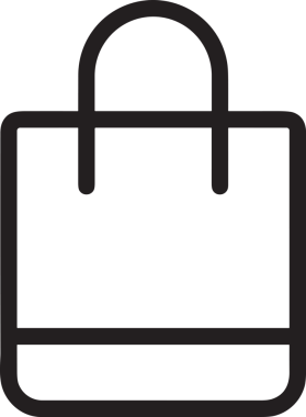 E-Ticaret, Perakende Uygulaması, Çevrimiçi Mağaza ve UI Tasarım Kullanımı için Alışveriş Simgesi Simgesi PNG Resmi