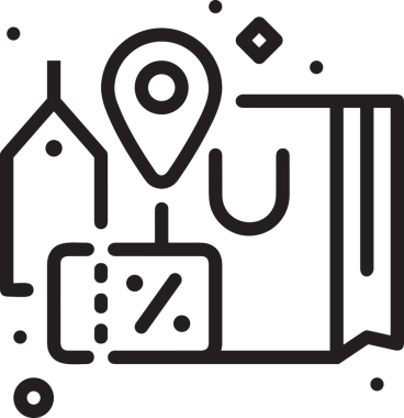 E-Ticaret, Perakende Uygulaması, Çevrimiçi Mağaza ve UI Tasarım Kullanımı için Alışveriş Simgesi Simgesi PNG Resmi