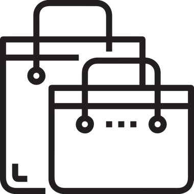 E-Ticaret, Perakende Uygulaması, Çevrimiçi Mağaza ve UI Tasarım Kullanımı için Alışveriş Simgesi Simgesi PNG Resmi