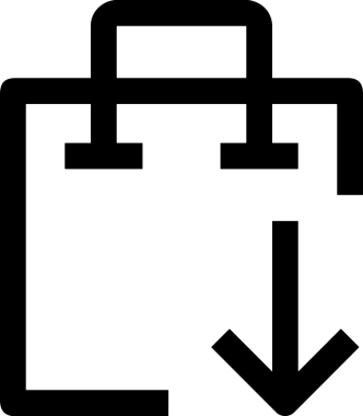 E-Ticaret, Perakende Uygulaması, Çevrimiçi Mağaza ve UI Tasarım Kullanımı için Alışveriş Simgesi Simgesi PNG Resmi