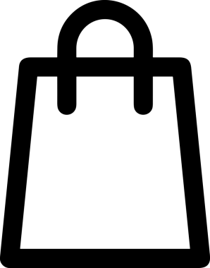 E-Ticaret, Perakende Uygulaması, Çevrimiçi Mağaza ve UI Tasarım Kullanımı için Alışveriş Simgesi Simgesi PNG Resmi