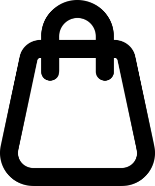 E-Ticaret, Perakende Uygulaması, Çevrimiçi Mağaza ve UI Tasarım Kullanımı için Alışveriş Simgesi Simgesi PNG Resmi