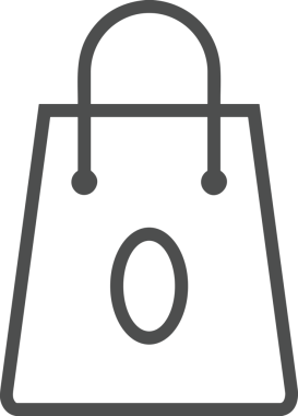 E-Ticaret, Perakende Uygulaması, Çevrimiçi Mağaza ve UI Tasarım Kullanımı için Alışveriş Simgesi Simgesi PNG Resmi