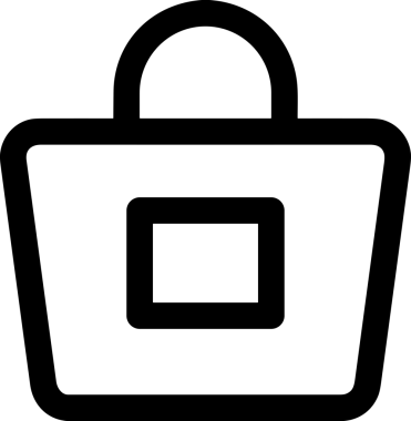 E-Ticaret, Perakende Uygulaması, Çevrimiçi Mağaza ve UI Tasarım Kullanımı için Alışveriş Simgesi Simgesi PNG Resmi