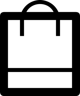 E-Ticaret, Perakende Uygulaması, Çevrimiçi Mağaza ve UI Tasarım Kullanımı için Alışveriş Simgesi Simgesi PNG Resmi