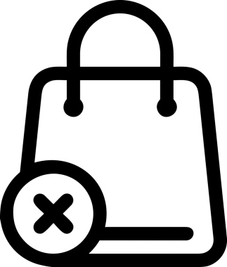 E-Ticaret, Perakende Uygulaması, Çevrimiçi Mağaza ve UI Tasarım Kullanımı için Alışveriş Simgesi Simgesi PNG Resmi