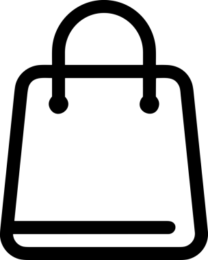 E-Ticaret, Perakende Uygulaması, Çevrimiçi Mağaza ve UI Tasarım Kullanımı için Alışveriş Simgesi Simgesi PNG Resmi