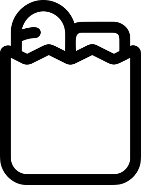 E-Ticaret, Perakende Uygulaması, Çevrimiçi Mağaza ve UI Tasarım Kullanımı için Alışveriş Simgesi Simgesi PNG Resmi