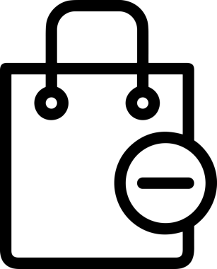 E-Ticaret, Perakende Uygulaması, Çevrimiçi Mağaza ve UI Tasarım Kullanımı için Alışveriş Simgesi Simgesi PNG Resmi