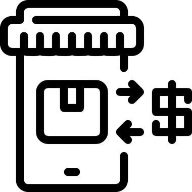 E-Ticaret, Perakende Uygulaması, Çevrimiçi Mağaza ve UI Tasarım Kullanımı için Alışveriş Simgesi Simgesi PNG Resmi