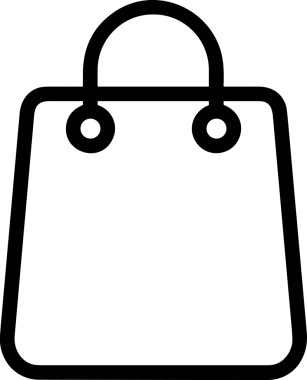E-Ticaret, Perakende Uygulaması, Çevrimiçi Mağaza ve UI Tasarım Kullanımı için Alışveriş Simgesi Simgesi PNG Resmi