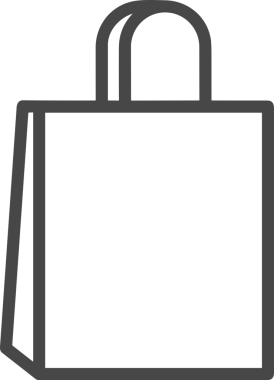 E-Ticaret, Perakende Uygulaması, Çevrimiçi Mağaza ve UI Tasarım Kullanımı için Alışveriş Simgesi Simgesi PNG Resmi