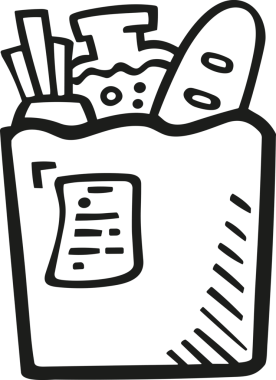 E-Ticaret, Perakende Uygulaması, Çevrimiçi Mağaza ve UI Tasarım Kullanımı için Alışveriş Simgesi Simgesi PNG Resmi