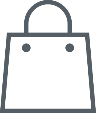 E-Ticaret, Perakende Uygulaması, Çevrimiçi Mağaza ve UI Tasarım Kullanımı için Alışveriş Simgesi Simgesi PNG Resmi