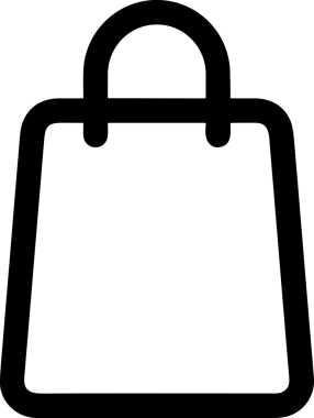 E-Ticaret, Perakende Uygulaması, Çevrimiçi Mağaza ve UI Tasarım Kullanımı için Alışveriş Simgesi Simgesi PNG Resmi