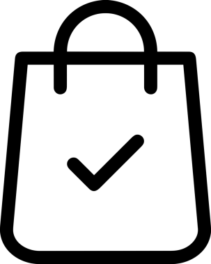E-Ticaret, Perakende Uygulaması, Çevrimiçi Mağaza ve UI Tasarım Kullanımı için Alışveriş Simgesi Simgesi PNG Resmi