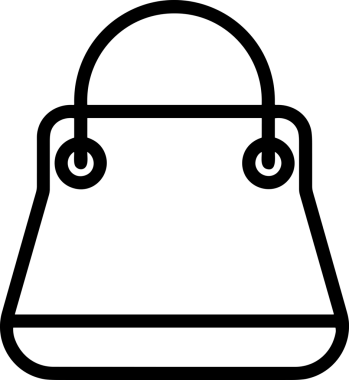 E-Ticaret, Perakende Uygulaması, Çevrimiçi Mağaza ve UI Tasarım Kullanımı için Alışveriş Simgesi Simgesi PNG Resmi