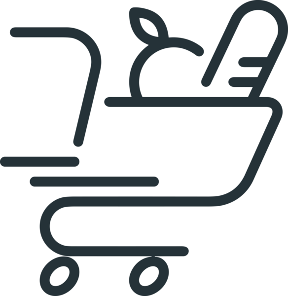 E-Ticaret, Perakende Uygulaması, Çevrimiçi Mağaza ve UI Tasarım Kullanımı için Alışveriş Simgesi Simgesi PNG Resmi