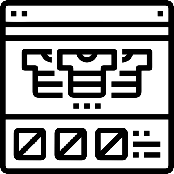 E-Ticaret, Perakende Uygulaması, Çevrimiçi Mağaza ve UI Tasarım Kullanımı için Alışveriş Simgesi Simgesi PNG Resmi