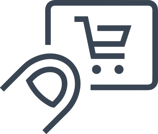 E-Ticaret, Perakende Uygulaması, Çevrimiçi Mağaza ve UI Tasarım Kullanımı için Alışveriş Simgesi Simgesi PNG Resmi