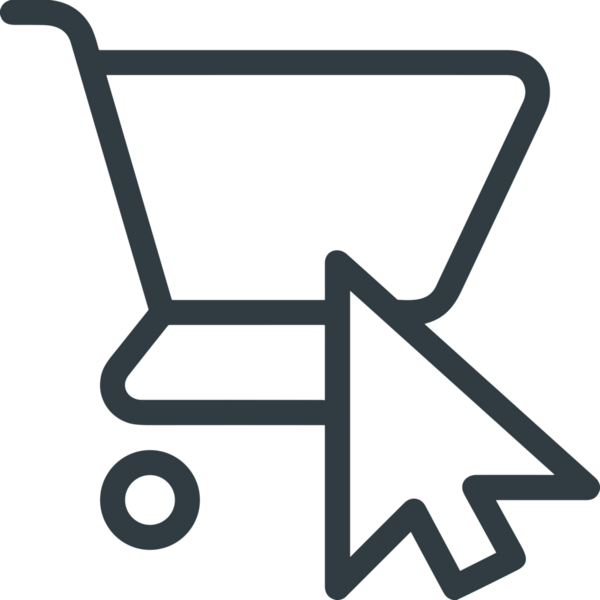 E-Ticaret, Perakende Uygulaması, Çevrimiçi Mağaza ve UI Tasarım Kullanımı için Alışveriş Simgesi Simgesi PNG Resmi