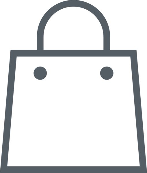 E-Ticaret, Perakende Uygulaması, Çevrimiçi Mağaza ve UI Tasarım Kullanımı için Alışveriş Simgesi Simgesi PNG Resmi