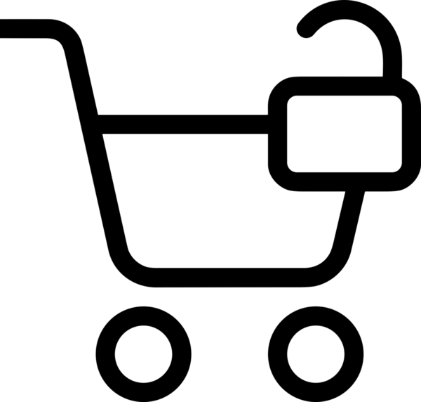 E-Ticaret, Perakende Uygulaması, Çevrimiçi Mağaza ve UI Tasarım Kullanımı için Alışveriş Simgesi Simgesi PNG Resmi