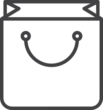 E-Ticaret, Perakende Uygulaması, Çevrimiçi Mağaza ve UI Tasarım Kullanımı için Alışveriş Simgesi Simgesi PNG Resmi