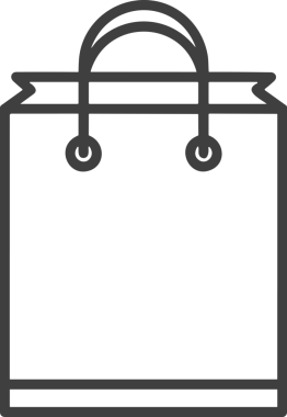 E-Ticaret, Perakende Uygulaması, Çevrimiçi Mağaza ve UI Tasarım Kullanımı için Alışveriş Simgesi Simgesi PNG Resmi