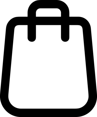 E-Ticaret, Perakende Uygulaması, Çevrimiçi Mağaza ve UI Tasarım Kullanımı için Alışveriş Simgesi Simgesi PNG Resmi