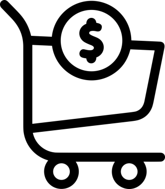 E-Ticaret, Perakende Uygulaması, Çevrimiçi Mağaza ve UI Tasarım Kullanımı için Alışveriş Simgesi Simgesi PNG Resmi