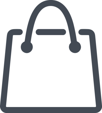 E-Ticaret, Perakende Uygulaması, Çevrimiçi Mağaza ve UI Tasarım Kullanımı için Alışveriş Simgesi Simgesi PNG Resmi