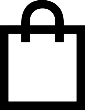 E-Ticaret, Perakende Uygulaması, Çevrimiçi Mağaza ve UI Tasarım Kullanımı için Alışveriş Simgesi Simgesi PNG Resmi