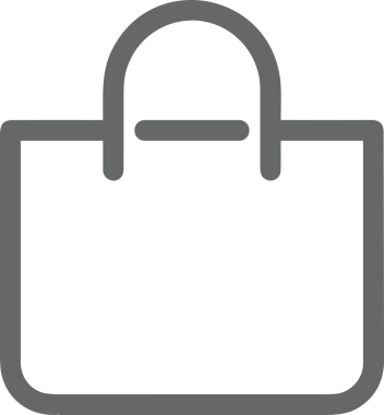 E-Ticaret, Perakende Uygulaması, Çevrimiçi Mağaza ve UI Tasarım Kullanımı için Alışveriş Simgesi Simgesi PNG Resmi